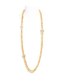 Chanel Women's Long Necklace ABA848 Yellow