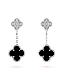 Van Cleef & Arpels Magic Alhambra Earrings Black
