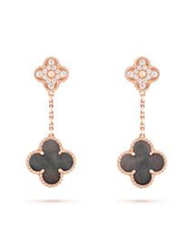 Van Cleef & Arpels Magic Alhambra Earrings Black