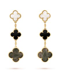 Van Cleef & Arpels Magic Alhambra Earrings Black
