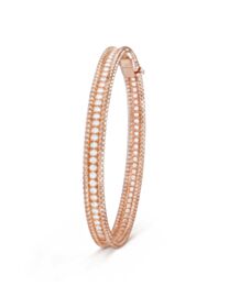 Van Cleef & Arpels Women's Perlee Diamonds Bracelet, 1 Row, Medium Model 