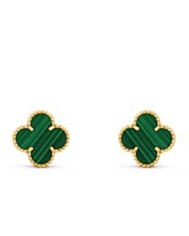 Van Cleef & Arpels Vintage Alhambra Earrings Green
