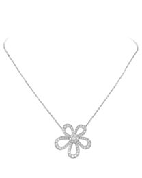 Van Cleef & Arpels Women's Flowerlace Pendant Silver