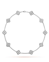 Van Cleef & Arpels Vintage Alhambra Necklace Silver