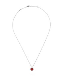 Van Cleef & Arpels Women's Sweet Alhambra Heart Pendant Red