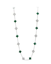 Van Cleef & Arpels Vintage Alhambra Long Necklace Green