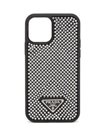 Prada Crystal-studded iPhone Cover 1ZH133 Black