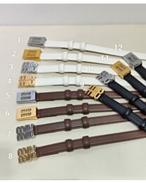 Miumiu Women's Logo Letter Belt