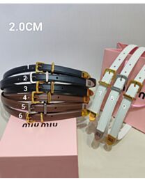 Miumiu Women's PU leather belt