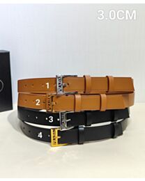 Prada Women's Logo Squared buckle belt