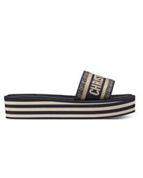 Christian Dior Women's Dway Platform Slide Dark Blue