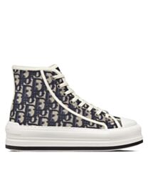 Christian Dior Women's Walk'n'Dior High-Top Platform Sneaker Dark Blue