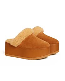 Celine Women's Dana Wedge Mule 360084 Cream