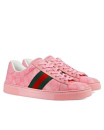 Gucci Unisex Ace Sneaker With Web 760774 Pink