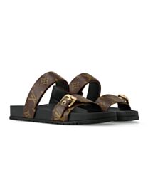 Louis Vuitton Women's Bom Dia Flat Comfort Mule Brown
