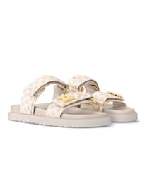 Louis Vuitton Women's LV Sunset Flat Comfort Sandals Cream