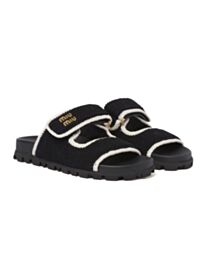 Miu Miu Women's Crochet knit slides