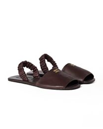 Miumiu Ruches Nappa Leather Sandals