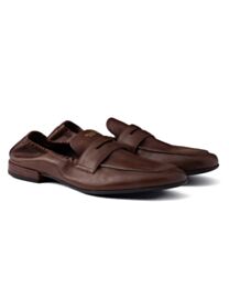 Prada Women's Shuffle Antiqued Leather Loafers