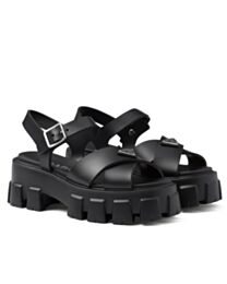 Prada Women's Monolith Rubber Sandals 1X382N 