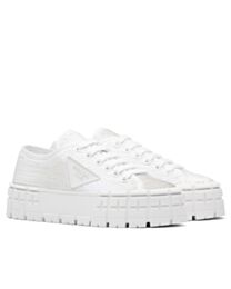 Prada Women's Double Wheel Sequin Sneakers 