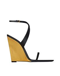 Saint Laurent Wedge Sandal Black