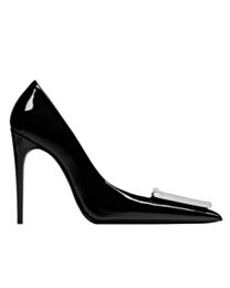 Saint Laurent Women's Avenue Pumps In Patent Leather Black