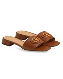 Valentino Women's Garavani Vlogo Signature Slide Sandal In Calfskin 22MM