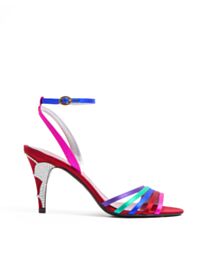 Valentino Garavani Ladycrush Crystal-Embellished Satin High-Heeled Sandals Peachblow