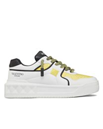 Valentino Unisex One Stud Xl Nappa Leather Low-Top Sneaker 