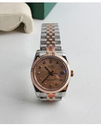 Rolex Datejust Wtach With Diamond maker Golden