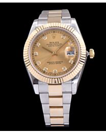 Rolex Stainless Steel Mid size Datejust Watches Golden