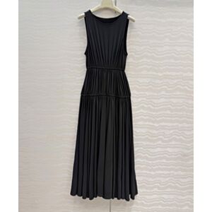 Alaia Women's Gathered Jersey Maxi Dress Black