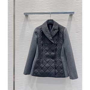 Christian Dior Women's Quilted Double-Breasted Suit Jacket