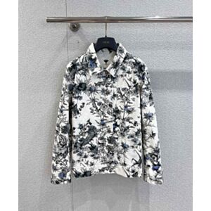 Christian Dior Women's Printed Jacket Cream