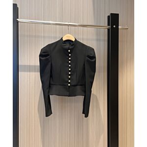 Christian Dior Women's Puff Sleeve Jacket Black