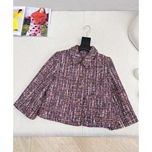 Chanel Women's Tweed Jacket Purple