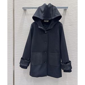 Fendi Women's Long Jacket Black