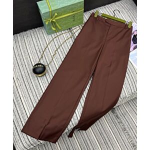 Gucci Women's Rohe Mid-Waist Tailored Trousers Red