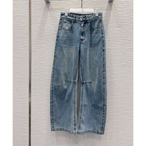 Loewe Women's Anagram Barrel Jeans Blue