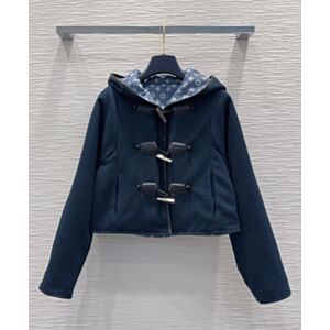 Louis Vuitton Women's Short Tweed Coat Black