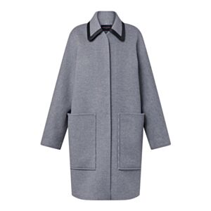 Louis Vuitton Reversible Coat With Detachable Collar Gray