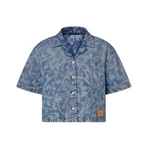 Louis Vuitton Women's LV Bloom Denim Shirt Blue