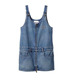 Miu Miu Women's Denim Mini Dress Blue