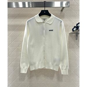 Miu Miu Women's Knitted Cardigan Cream