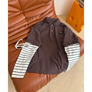 Miu Miu Jersey Polo Shirt Coffee