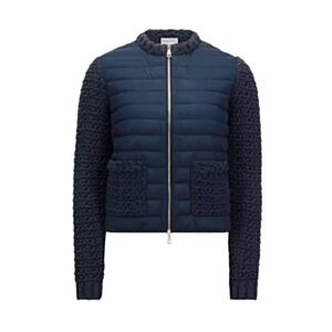 Moncler Women's Knitted Splicing Zipper Down Jacket