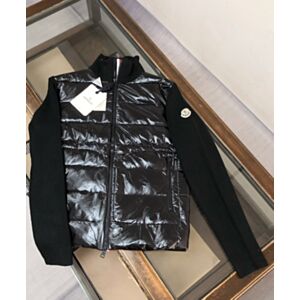 Moncle Men's Quilted Cotton Zip-Up Cardigan