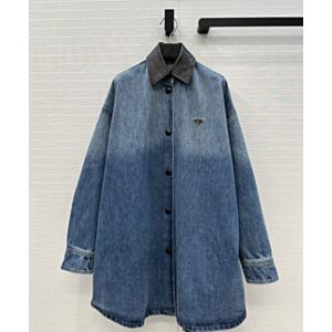 Prada Denim Shirt Jacket Blue