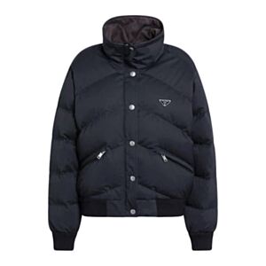 Prada Women's Women'sCotton And Silk Down Jacket Black